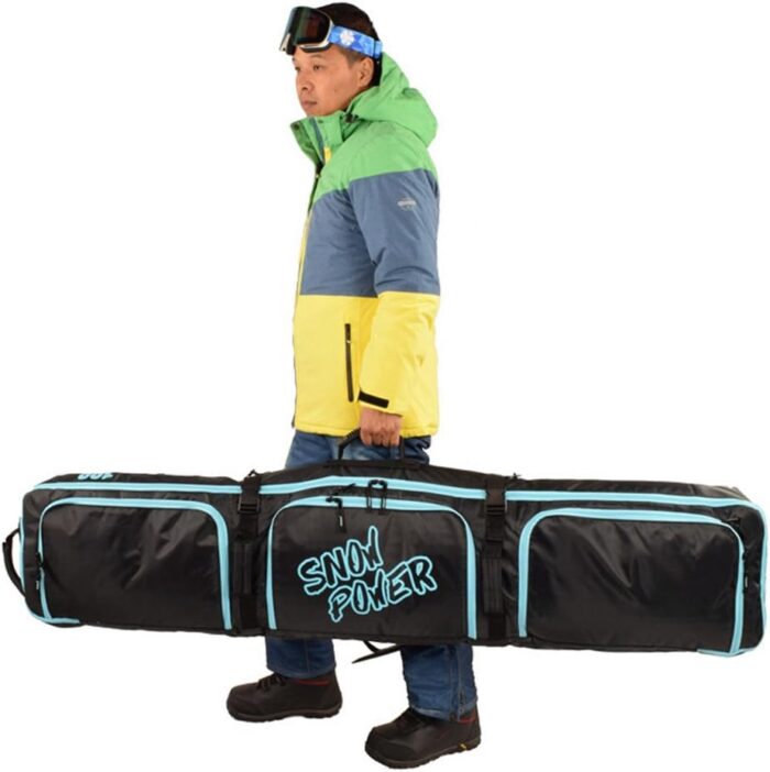 UNISTRENGH Fully Padded Snowboard Bag Waterproof Snow Sports Ski Boots&Helmet Equipment Bags - Image 8