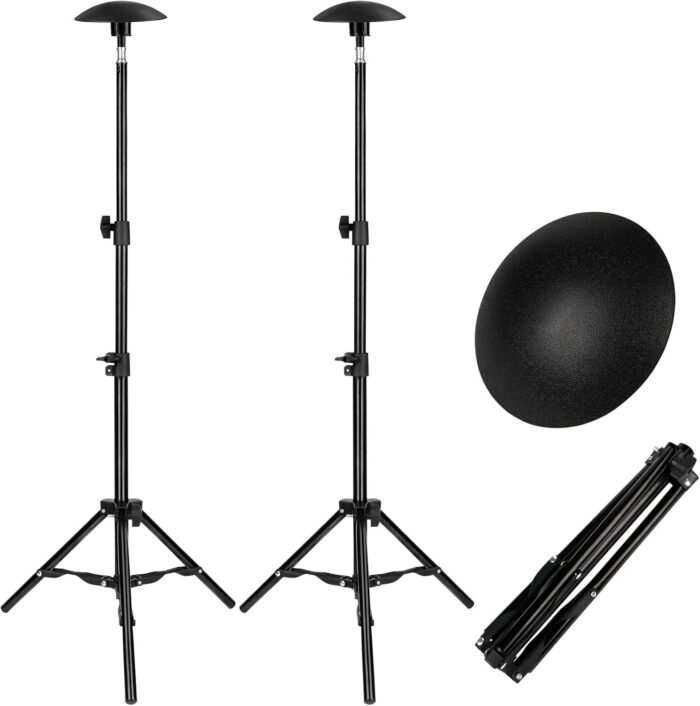 i Cover Boat Cover Support Pole - Adjustable Iron Alloy Supporting Poles, Telescoping Tarp Accessories System with Tripod Base for Jon Pontoon Boats, 2PK