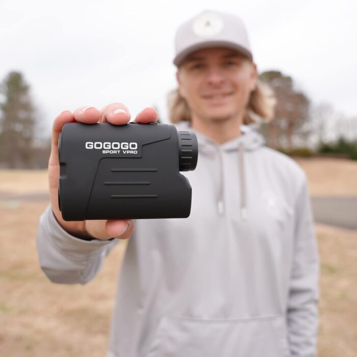 Gogogo Sport Vpro GS03 Laser Golf/Hunting Rangefinder, 1000/1200 Yards Laser Range Finder with 6X Magnification Ultra-Clear View, Lightweight, Slope, Pin-Seeker & Flag-Lock & Vibration - Image 6