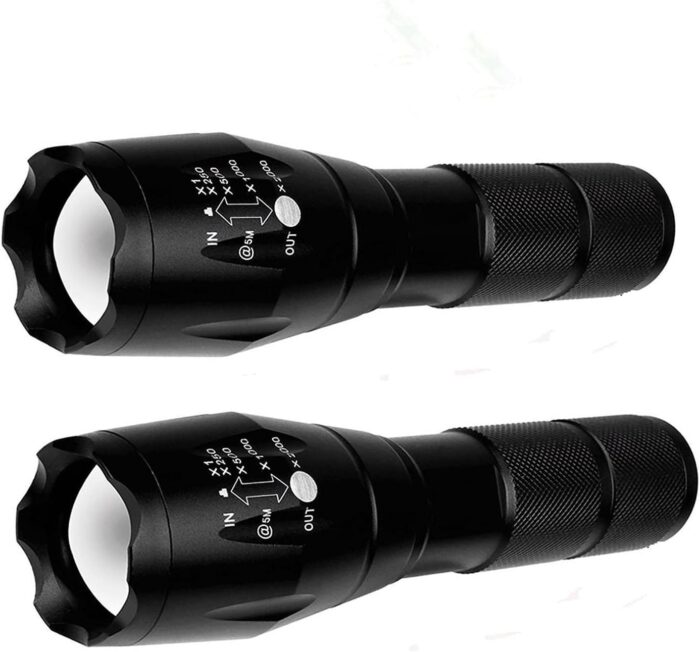 2 Pack Tactical Flashlights Torch, Military Grade 5 Modes High Lumens Led Waterproof Handheld Flashlight for Camping Biking Hiking Outdoor Home Emergency, Father's Day Gifts Camping Essentials Gear - Image 9