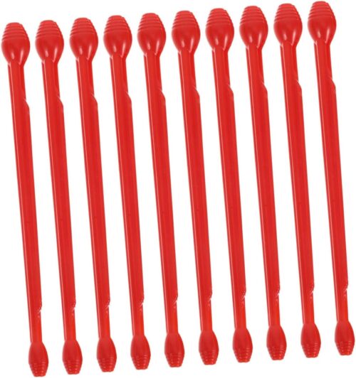 VICASKY 10pcs Hook Remover Plastic Fishing Hook Disgorger Mountaineering Accessories Plastic Swivel Hook Camping Rope Buckle Mini Hanging Buckle Fishing Tools Camping Hanging Hook Pp Red