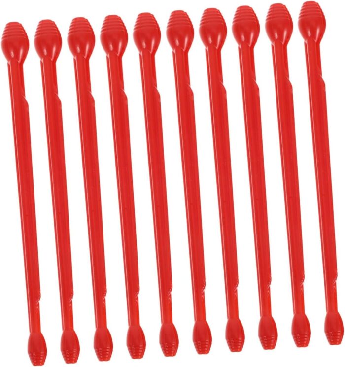 VICASKY 10pcs Hook Remover Plastic Fishing Hook Disgorger Mountaineering Accessories Plastic Swivel Hook Camping Rope Buckle Mini Hanging Buckle Fishing Tools Camping Hanging Hook Pp Red