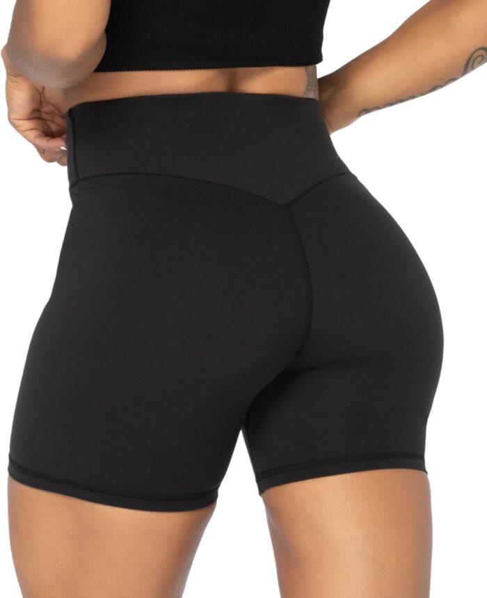 Sunzel No Front Seam High Waist Biker Shorts for Women, Squat Proof Yoga Workout Gym Bike Shorts - Image 2
