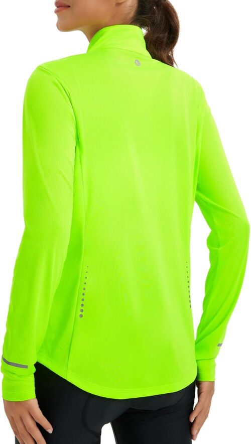 baleaf Women's Lightweight Running Jacket Sun Protection Athletic Full Zip Long Sleeve Shirts UPF 50+ Pockets Cycling