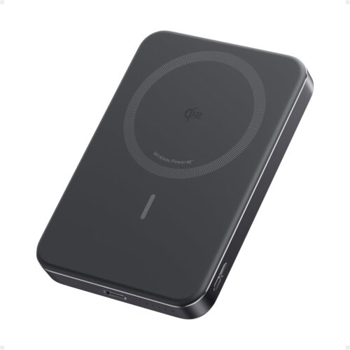 Anker MagGo Power Bank, Ultra Slim 10000mAh Magnetic Battery Pack, Qi2 Certified, Portable, 15W Ultra Fast MagSafe Compatible Charger, Ergonomic Design, Only for iPhone 15/14/13/12