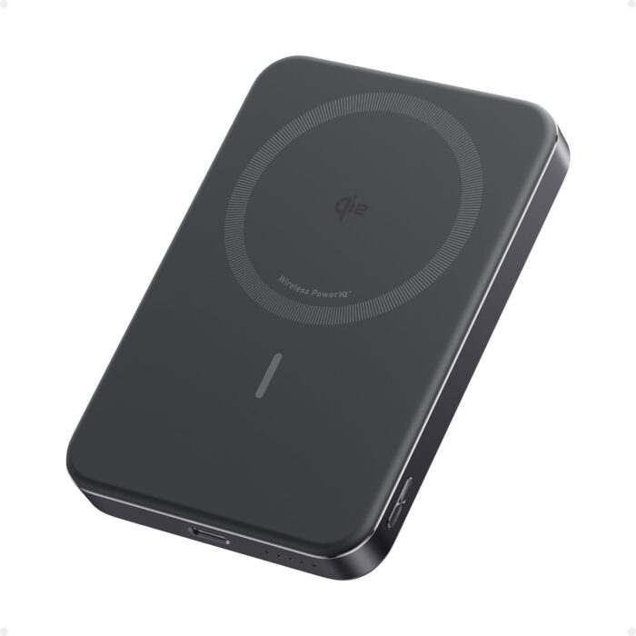 Anker MagGo Power Bank, Ultra Slim 10000mAh Magnetic Battery Pack, Qi2 Certified, Portable, 15W Ultra Fast MagSafe Compatible Charger, Ergonomic Design, Only for iPhone 15/14/13/12