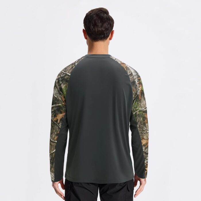 LOOGU Men's UPF 50+ UV Sun Protection SPF Rash Guard Lightweight Long Sleeve Shirts Outdoor for Fishing Hiking Swimming - Image 4