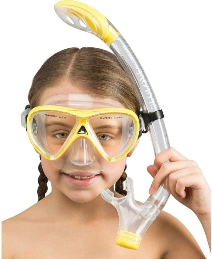 Cressi Snorkeling Silicone Set (Mask & Snorkel) for Kids ages 5 to 15 years old - Pegaso & Iguana: designed in Italy - Image 4