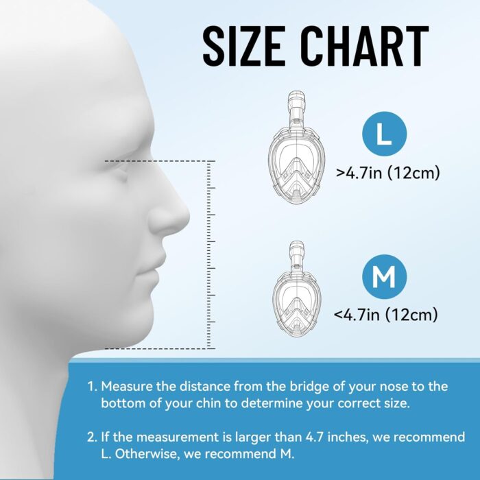 2025 New Full Face Snorkel Mask Adult, Patented Electric Snorkeling Gear for Adults, Foldable Snorkel Set with Detachable Camera Mount, SGS Certified Safety, Anti-Leak & Anti-Fog - Image 3