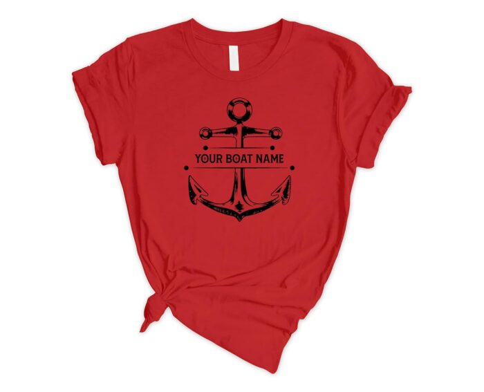 Personalized Boat Name Shirt, Boat Shirt, Gift For Boat, Boating, Customized Boat Name Shirt, Cruise Shirt, Boat Tee - Image 3