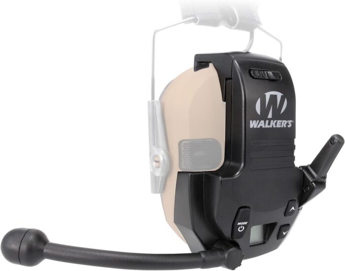 WALKER'S Razor Walkie Talkie Attachment - 22 Channels 3 Miles Range Distance Voice-Activated Handsfree Communication Device for Razor Shooting Muffs, 3 AAA Batteries Included - Image 5