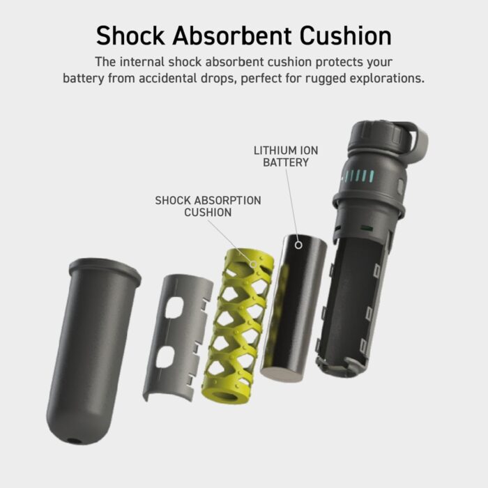 ELECOM NESTOUT Rugged Power Bank, 15000mAh Outdoor Charger, 32W USB-C Fast Charging PD, Waterproof IP67, Durable Shockproof, Battery Pack for iPhone Tablet Hiking Travel Camping (Beige, 15000mAh) - Image 5