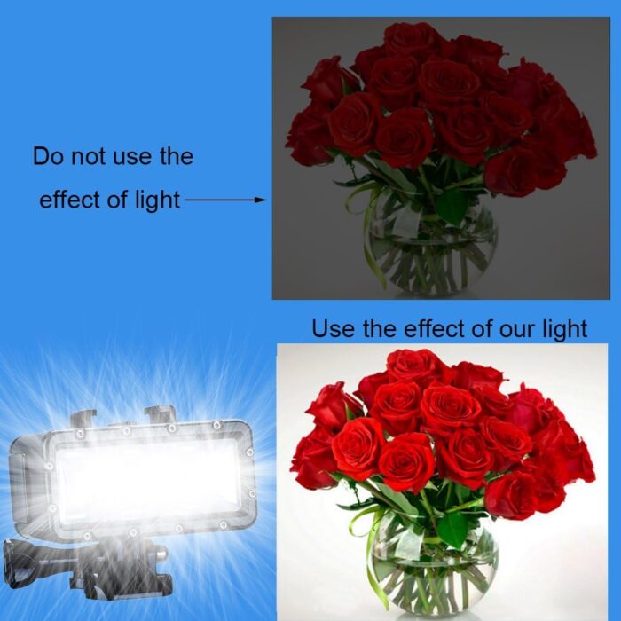 Suptig Diving Light High Power Dimmable Waterproof LED Video Light Fill Night Light Diving Underwater Light Waterproof 147ft for Gopro Hero 13/Hero 12/11/10/9/8/7/6/5/5S/4/3+ More Action Cam - Image 2