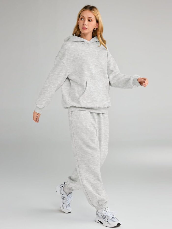 AUTOMET Womens 2 Piece Outfits Lounge Hoodie Sweatsuit Sets Oversized Sweatshirt Baggy Fall Fashion Sweatpants with Pockets - Image 4