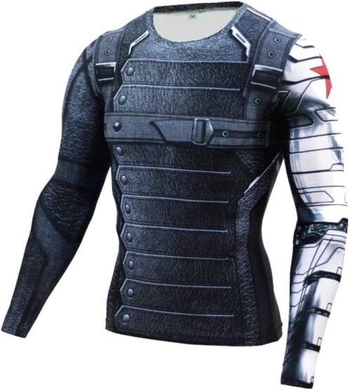 Super Hero Compression Sports Shirt Men's Long/Short Sleeve Fitness Tee Gym T-Shirt