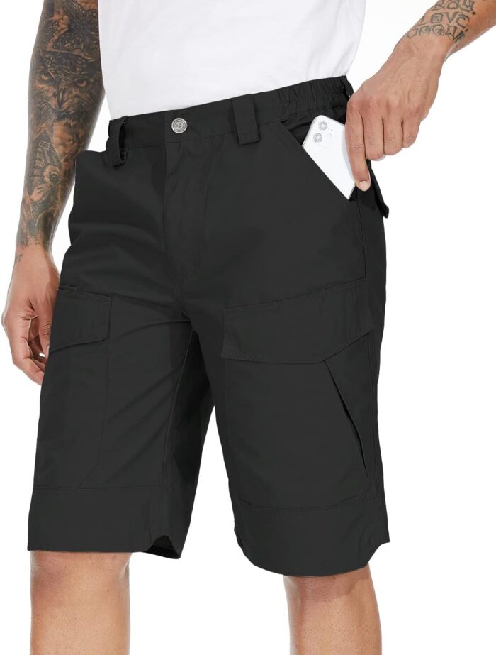 ReFire Gear Men's Urban Tactical Military EDC Cargo Shorts Rip Stop Cotton Outdoor Camo Shorts - Image 2