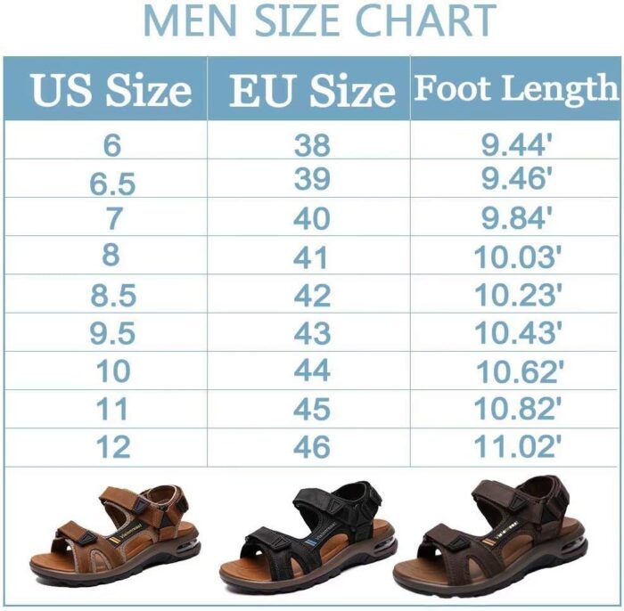 visionreast Mens Athletic Sandals Open Toe Hiking Outdoor Non-slip Sandals Air Cushion Sport Casual Beach Sandals - Image 7