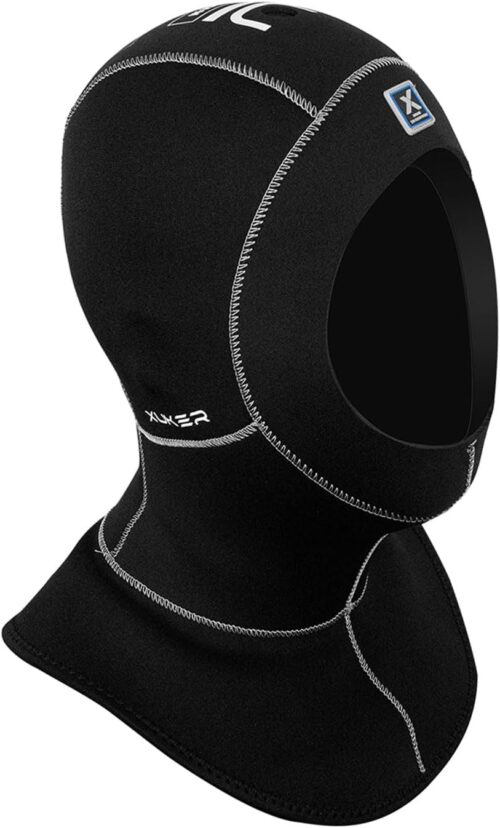 XUKER Neoprene Wetsuit Hood Scuba Diving Hood 5mm 3mm for Men Women, Diving Cap Surfing Thermal Hood for Kayaking Snorkeling Swimming Sailing Canoeing Water Sports