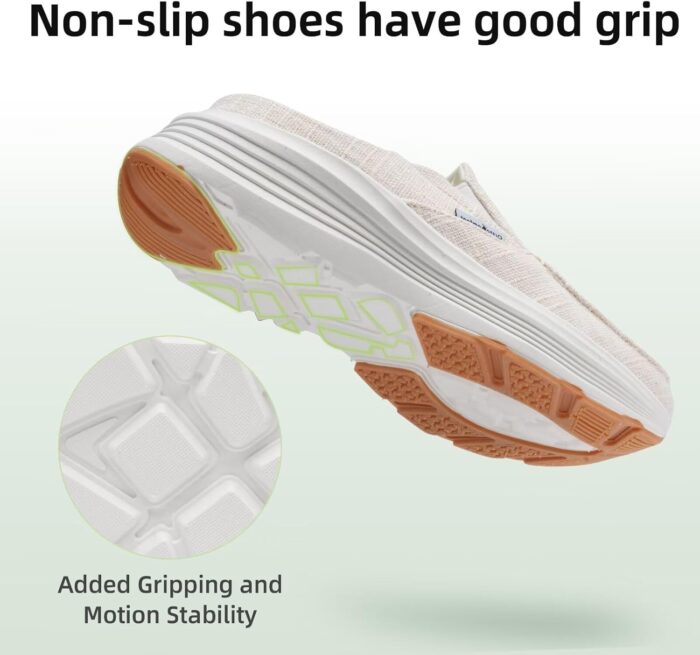 OrthoComfoot Women's Orthopedic Slip-On Loafers Walking Shoes: Comfortable Arch Suppor Slippers for Plantar Fasciitis, Casual Soft Orthotic Shoes for Foot and Heel Pain Relief - Image 8