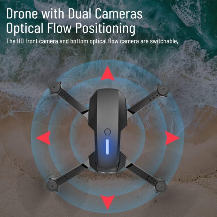 2025 Foldable Drone with 1080P Dual Camera for Adults, RC Quadcopter WiFi FPV Live Video, Altitude Hold, Beginner One Key Take Off/Land -E88 - Image 4