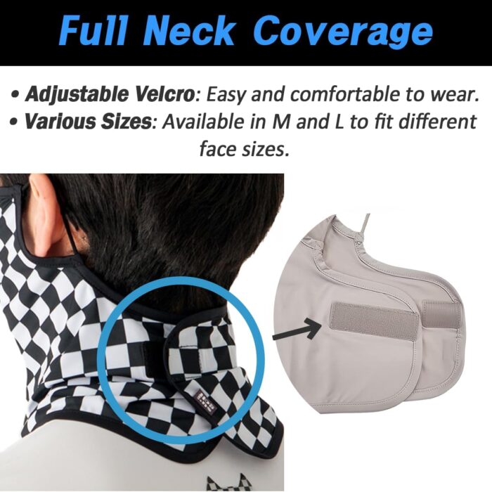 KOREA (Type B) UV Sun Protection Balaclava Half Face Mask - For Golf, Hiking, Running, Cycling & Outdoor Sports - Image 8