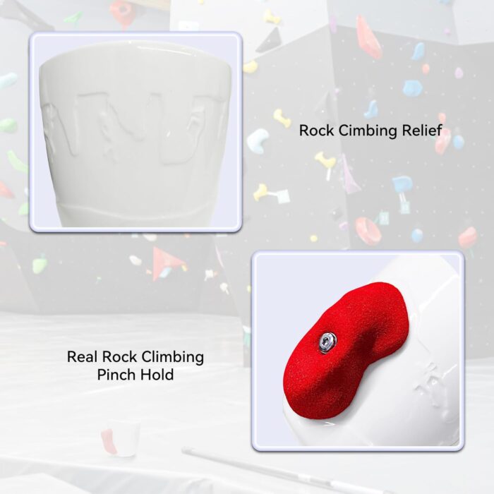 TWO STONES Rock Climbing Coffee Mug for Rock Climber as Rock Climbing Gift for Climbers (White + Red) - Image 4