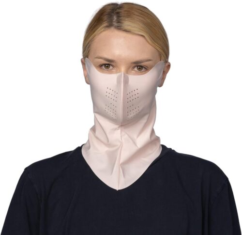 Korea Cooling UPF 50+ UV Sun Protection Face Mask with Neck Coverage – Breathable for Golf, Hiking, Fishing & Outdoors
