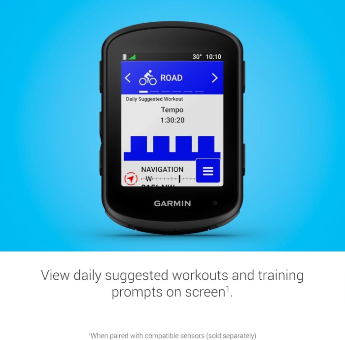 Garmin Edge 840, Compact GPS Cycling Computer with Touchscreen and Buttons, Targeted Adaptive Coaching, Advanced Navigation and More - Image 4