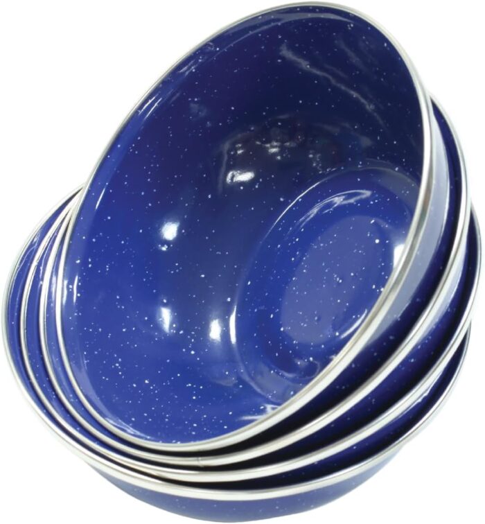 Stansport 24-Piece Enamel Camping Tableware Set - Image 10