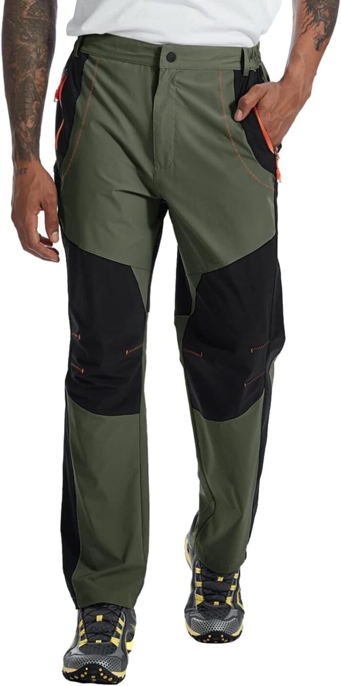 TBMPOY Men's Hiking Work Cargo Pants Lightweight Waterproof Quick Dry Outdoor Mountain Pant Fishing Camping - Image 7