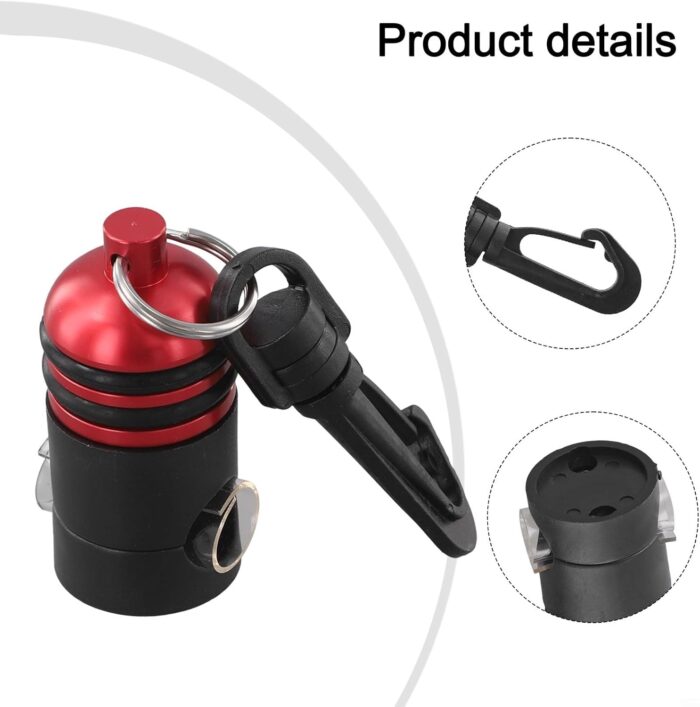 Diving Regulator Hose Holder, Magnetic Octopus Clip, Adjustable Quick Release Aluminum Attachment, Adjustable Scuba Regulator Hose Holder Octopus Clip Diving Equipment For Gauges Accessories(Red) - Image 4