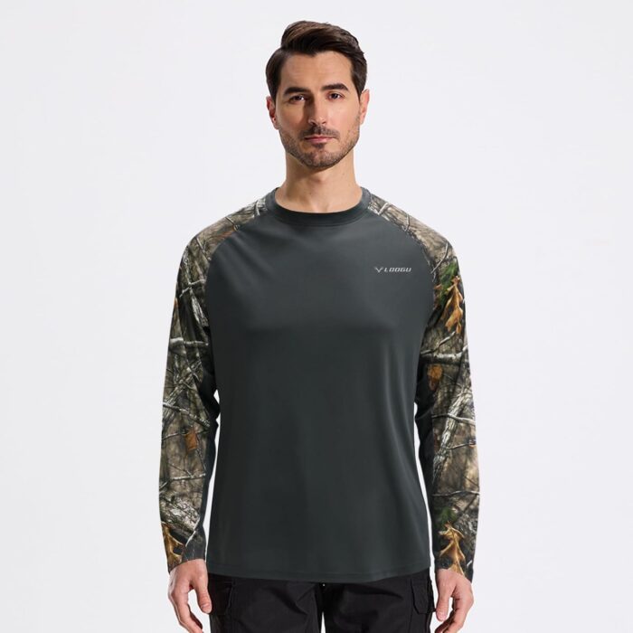 LOOGU Men's UPF 50+ UV Sun Protection SPF Rash Guard Lightweight Long Sleeve Shirts Outdoor for Fishing Hiking Swimming - Image 2