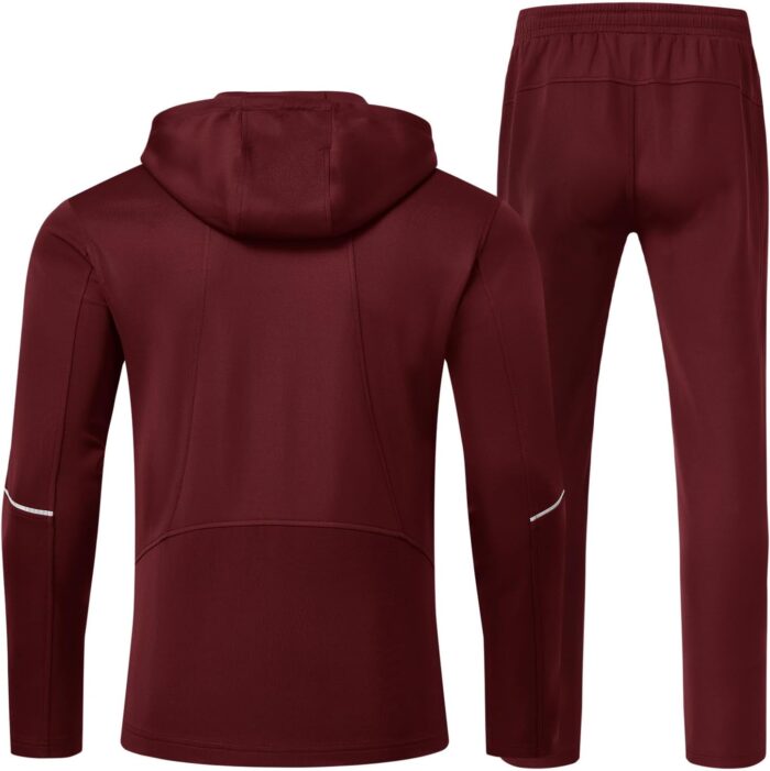 BGOWATU Men's Tracksuits Set Full Zip Jacket Hoodie Sweatsuit Running Sport Pants Outfits for Men with Zipper Pockets - Image 2