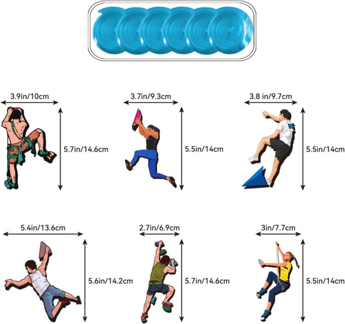 Climbing Party Decoration Rock Climbing Birthday Party Supplies Sports Decorations Includes Climbing Happy Birthday Banner Balloons Cake Topper Cupcake Toppers Spirals - Image 4