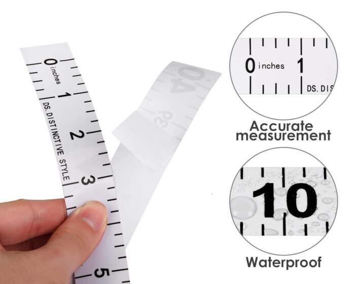 DS. DISTINCTIVE STYLE Fish Ruler Sticker 40-Inch Waterproof Adhesive Ruler Tape Fish Measuring Tape for Kayak, Boat, and Workbench - Image 3