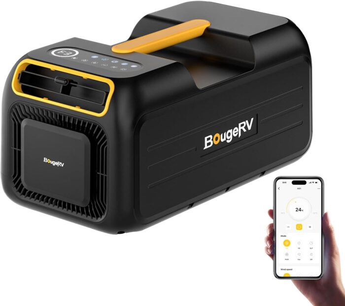 BougeRV Portable Air Conditioner,3500BTU Tent Air Conditioner, Low Power Consumption, Air Portable AC for Camping, Van Life, Tent, Outdoor