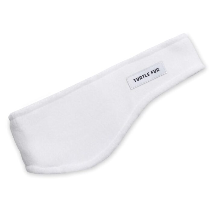 Turtle Fur Double-Layer Bang Band, Chelonia 150 Fleece Headband,White,One Size