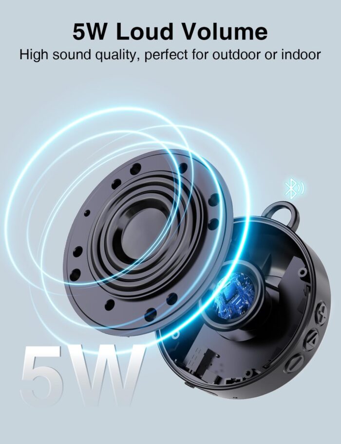 Onforu Portable Bluetooth Speaker for Bike, IP65 Waterproof Mini Outdoor Shower Travel Speakers, Bike Accessories Wireless Bicycle Speaker with Loud Sound for Riding, Ideal Gift - Image 7