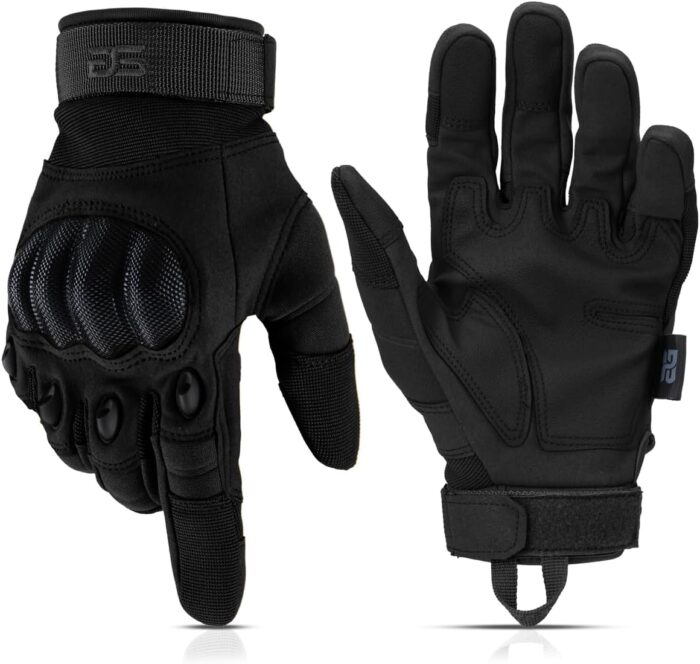 Glove Station - Tactical Shooting Hard Knuckle Gloves for Men and Woman with Touchscreen Fingers - Durable and Comfortable Hand-Gear for Outdoor Work Shooting and Hunting