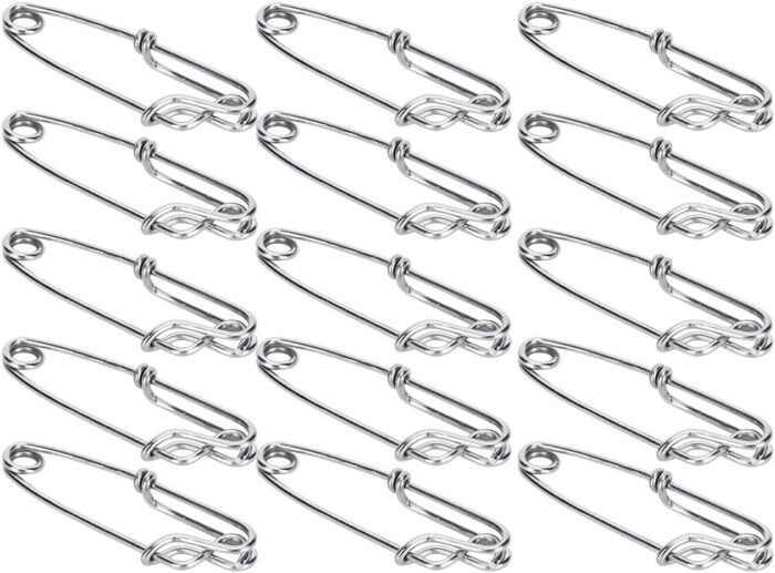 Fishing Clips, Pack of 15 Stainless Steel Tuna Clips Longline Branch Hangers Snap Fishing Tackle Connector Fishing Accessory Easy On Off Mountaineering Camping Supplies - Image 9