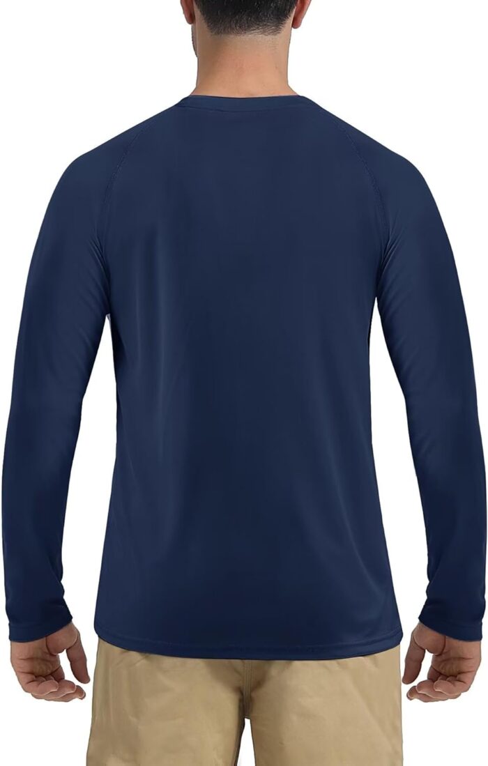 Boladeci Men's UPF 50+ Sun Protection UV SPF Shirts Long Sleeve Lightweight Quick Dry Swim T-Shirts Rash Guard - Image 6