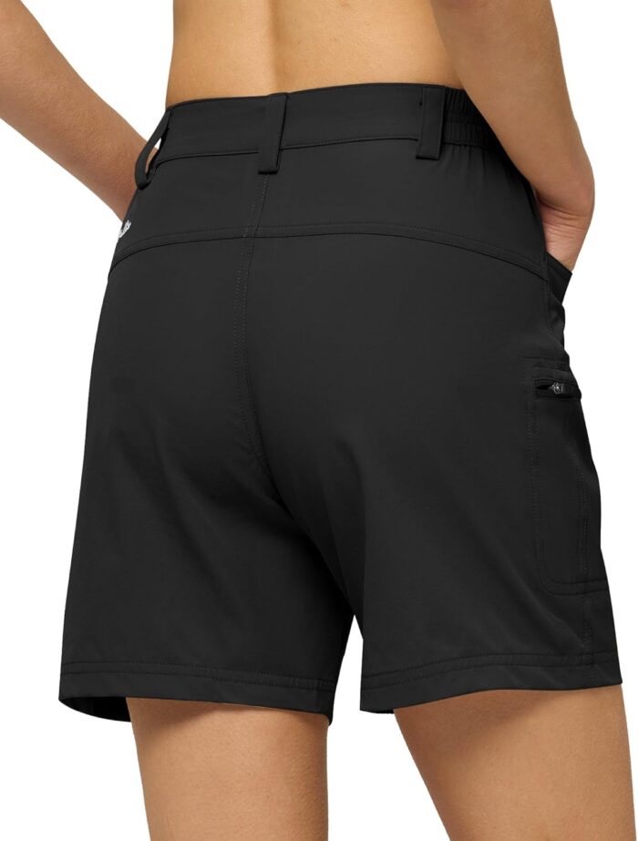 Willit Women's 7" Hiking Golf Shorts Stretch Qucik Dry with Cargo Pockets Water Resistant Outdoor Summer - Image 2