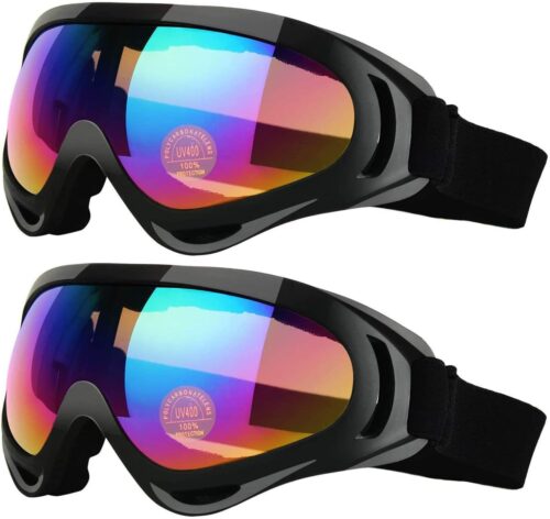 Anti-Glare Lenses-Ski Goggles Winter Sport Snowboard Goggles with UV 400 Protection
