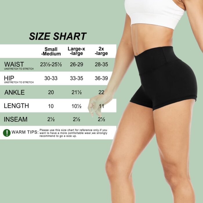 Women's 3"/5" High Waisted Biker Shorts - Spandex Yoga, Workout, Cycling, Volleyball, Dance | Athletic Booty Shorts - Image 6