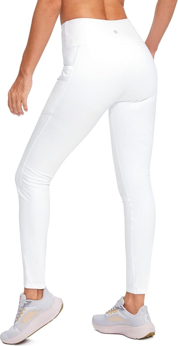 G Gradual Women's Fleece Lined Winter Leggings with Pockets Water Resistant High Waisted Thermal Warm Pants Running Hiking - Image 3