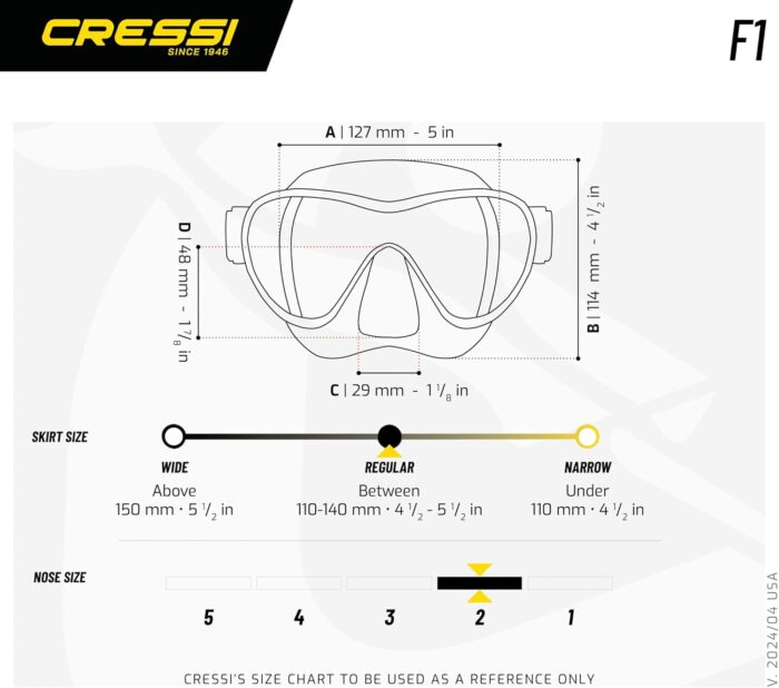 Cressi F1, Scuba Diving Snorkeling Frameless Mask - Perfect Seal Silicone Skirt - Designed in Italy by Cressi - Image 5