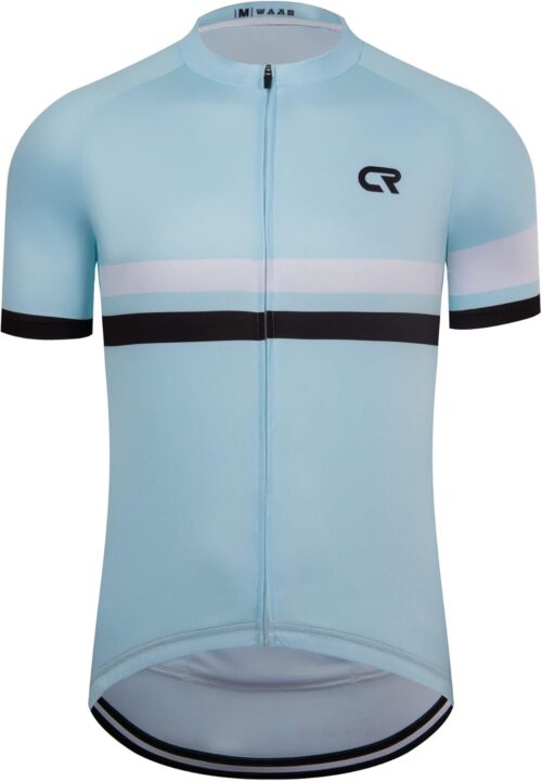 Coconut Ropamo CR Mens Cycling Jersey Short Sleeve Road Bike Shirt with 3+1 Zipper Pockets Breathable Quick Dry