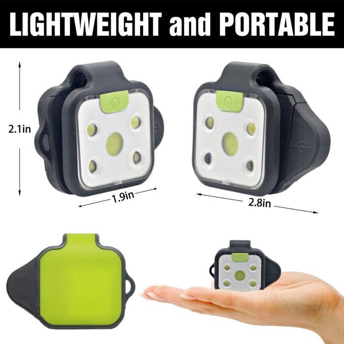 Outdoor Night Running Lights, 2Pack LED Running Lights for Runners with Rechargeable Battery for Camping, Hiking, Running, Jogging, Outdoor Adventure - Image 4