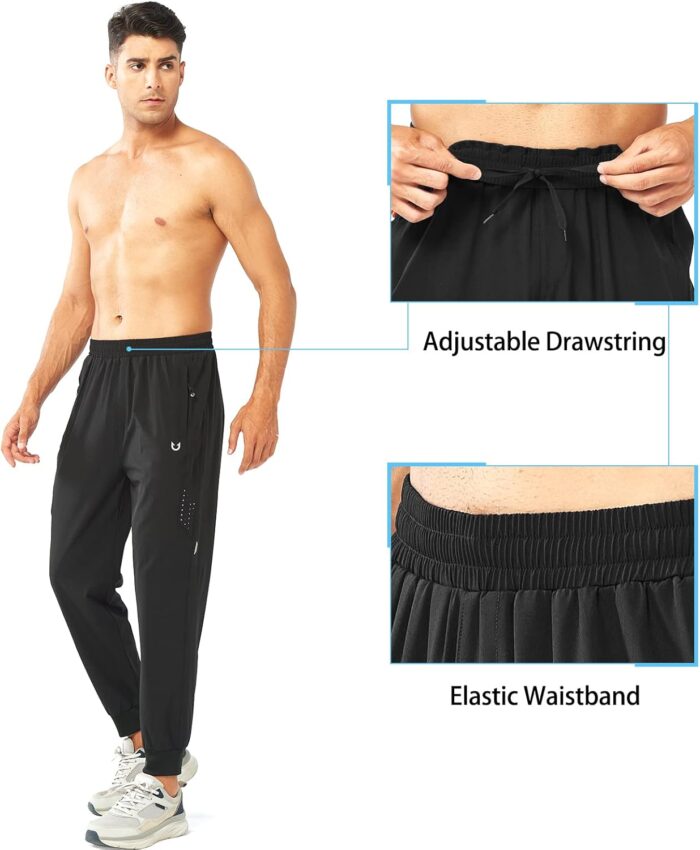 NORTHYARD Men's Athletic Running Pants Lightweight Workout Joggers Quick Dry Gym Sweatpants Active Sports Track Training - Image 4