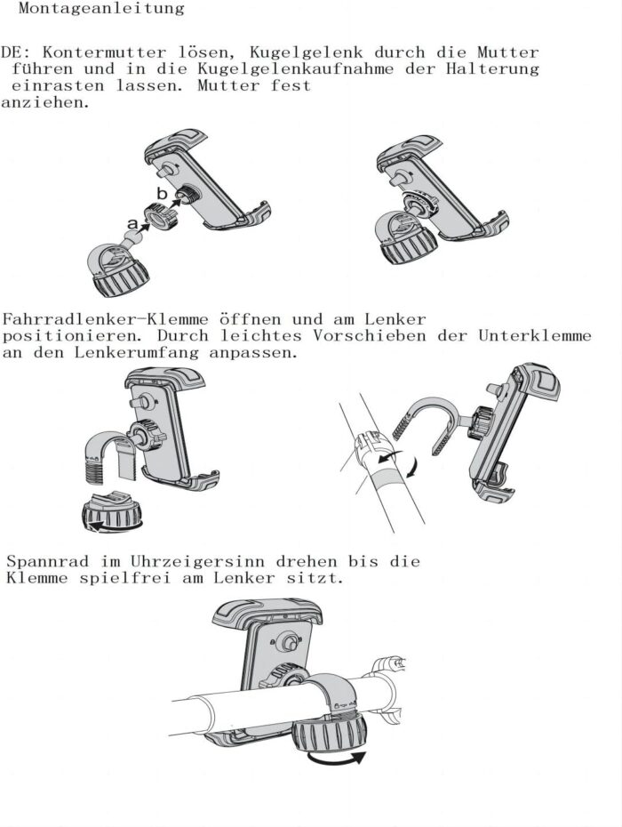 LISEN Bike Phone Holder, [2025 Upgrade] Motorcycle Phone Mount, Bicycle Phone Holder, Handlebar Phone Mount, Dirt Bike Ebike Accessories, Bicycle Accessories, for iPhone Samsung Google Pixel, Black - Image 8
